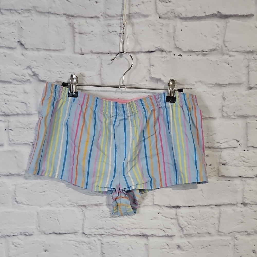 Victoria's Secret Striped Cheeky Pajama Shorts Intimates Sleepwear